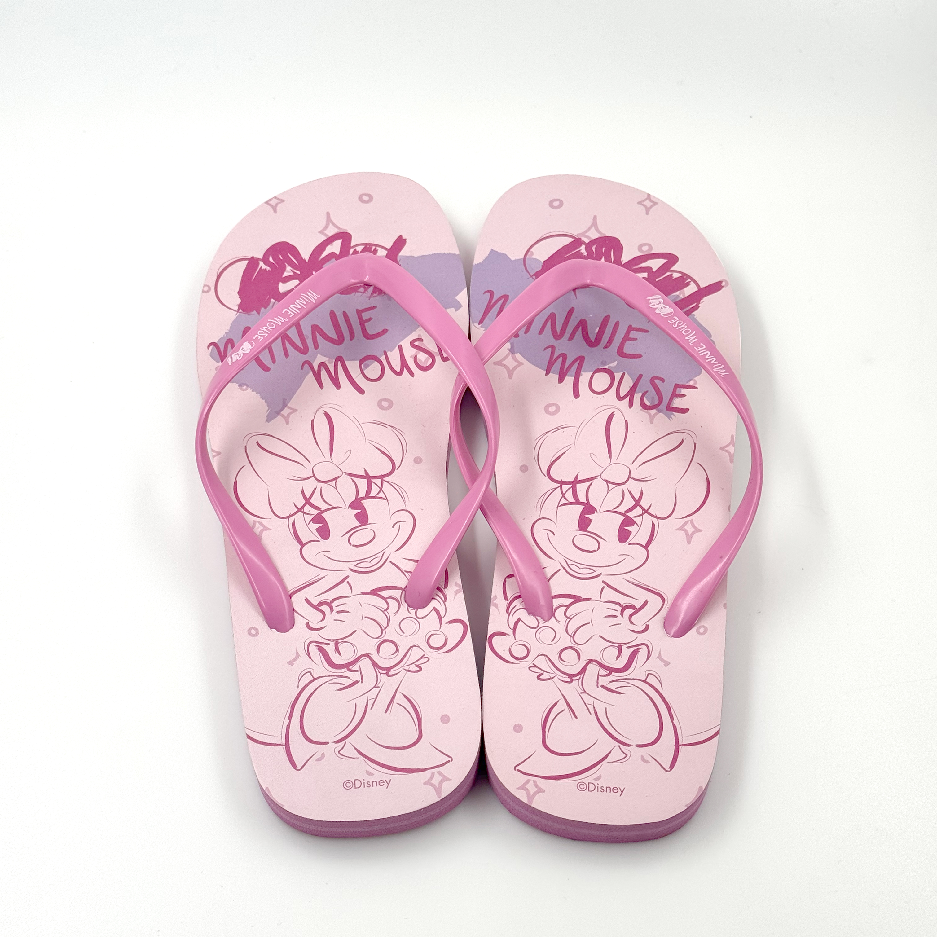 ZAPATOS MINNIE MOUSE CHANCLAS ROSA ZAPATOS DISNEY PARA MUJER 