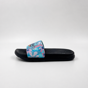 Sandalias de verano de EVA negras con diseño de personaje de puntada para niños de Bulk