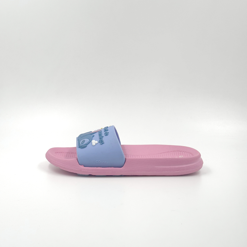 Chanclas de punto rosa y azul para niños al por mayor "No hago las mañanas"