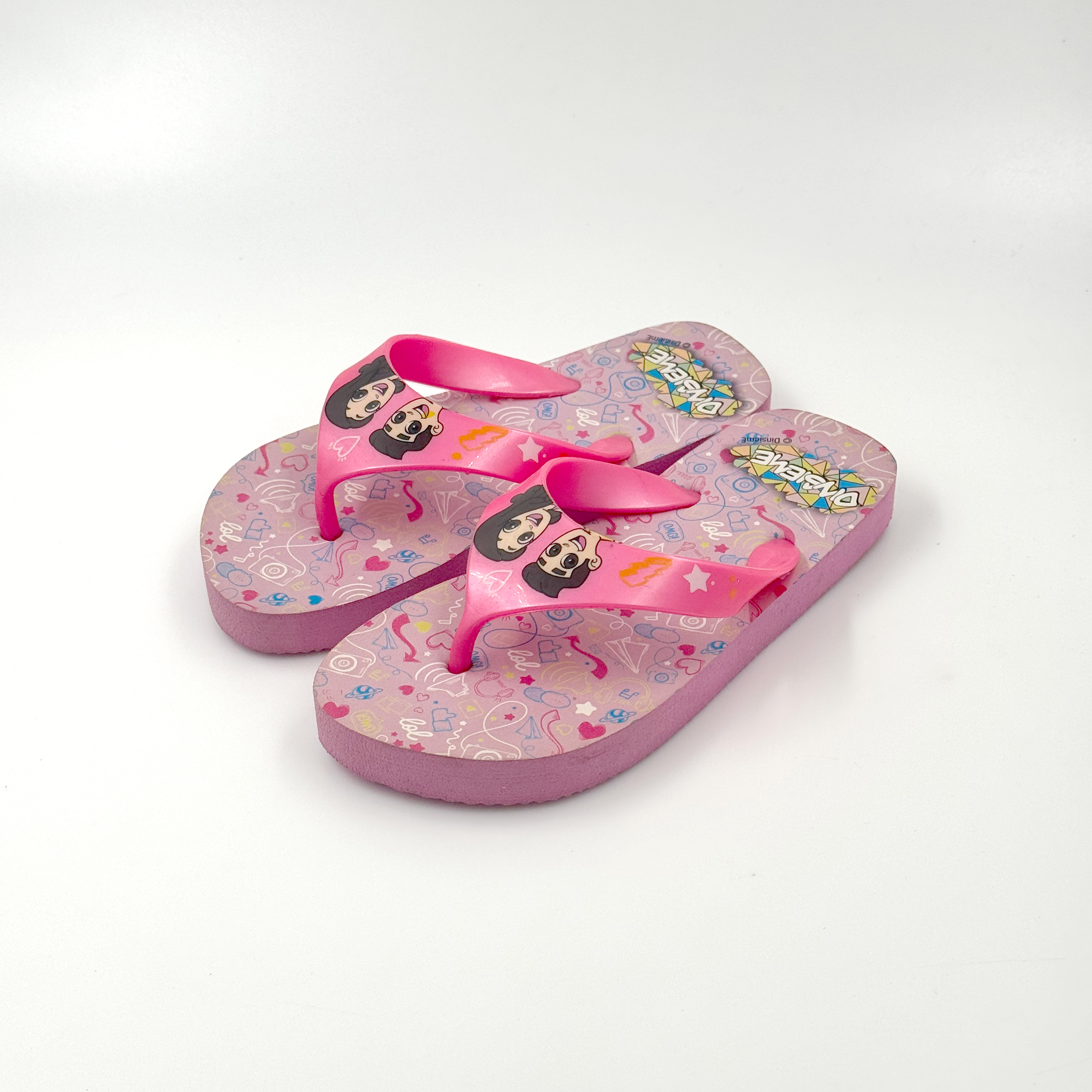 Chanclas rosas, zapatos para niña y niño, zapatos geniales para niña.