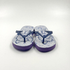 Chanclas para niños con estampado floral azul al por mayor con correas oscuras