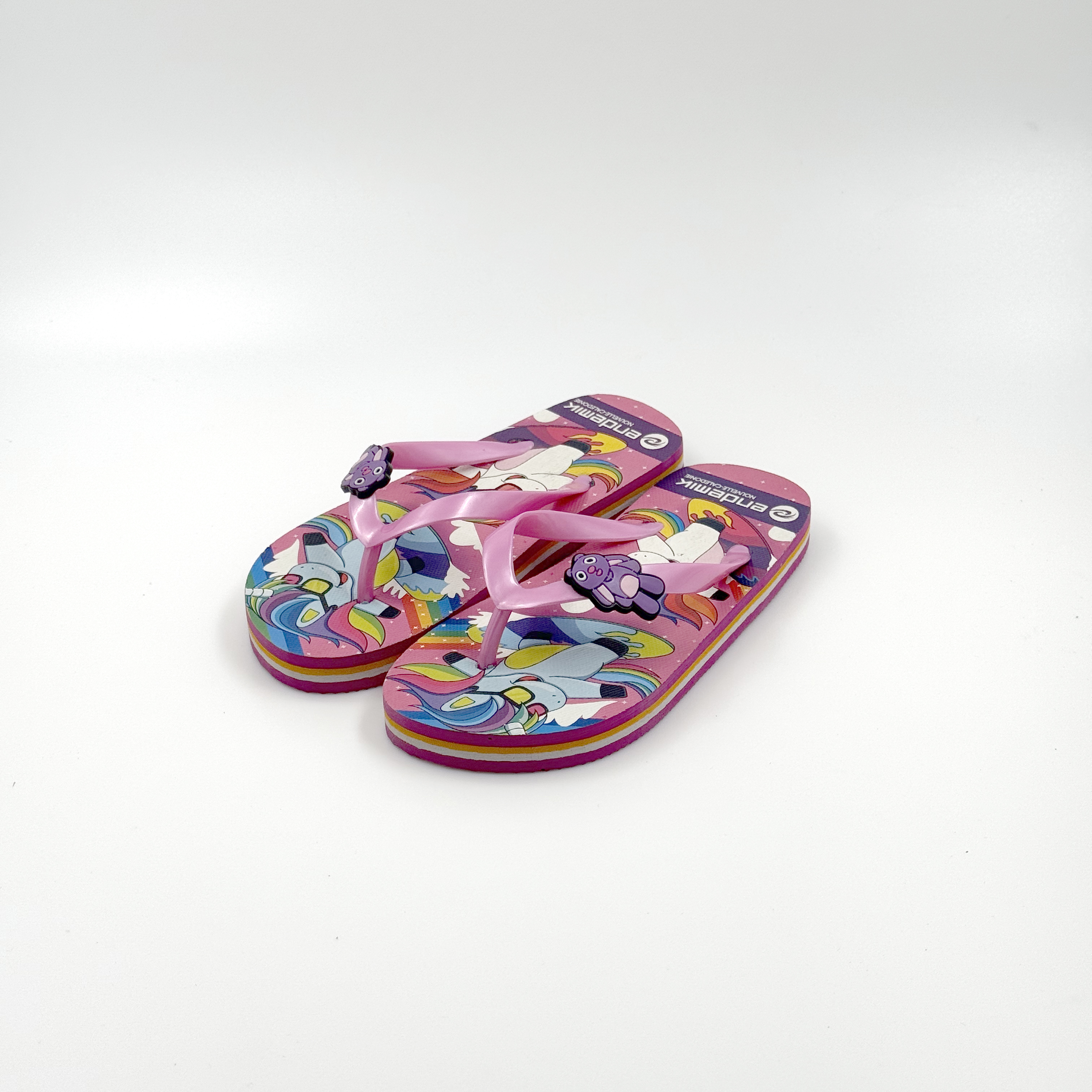 Niños Giros Unicornio de dibujos animados Flip zapatos 