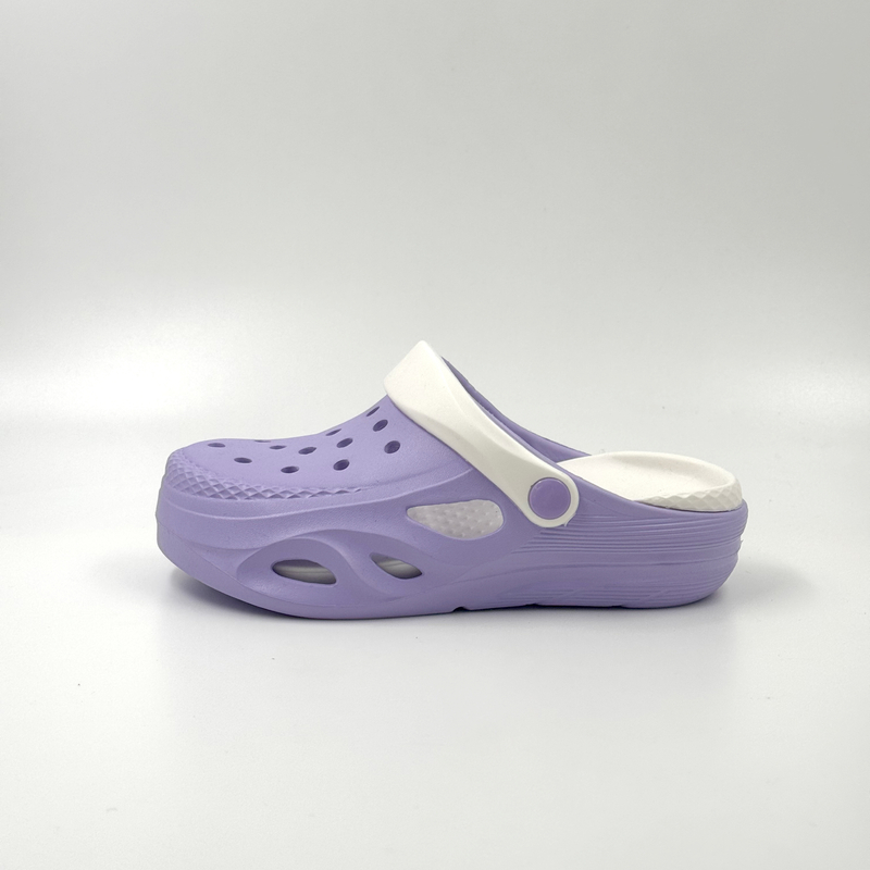 ZUECOS DE VERANO ZAPATOS DE DISEÑADOR PÚRPURA ZUECOS PERSONALIZADOS