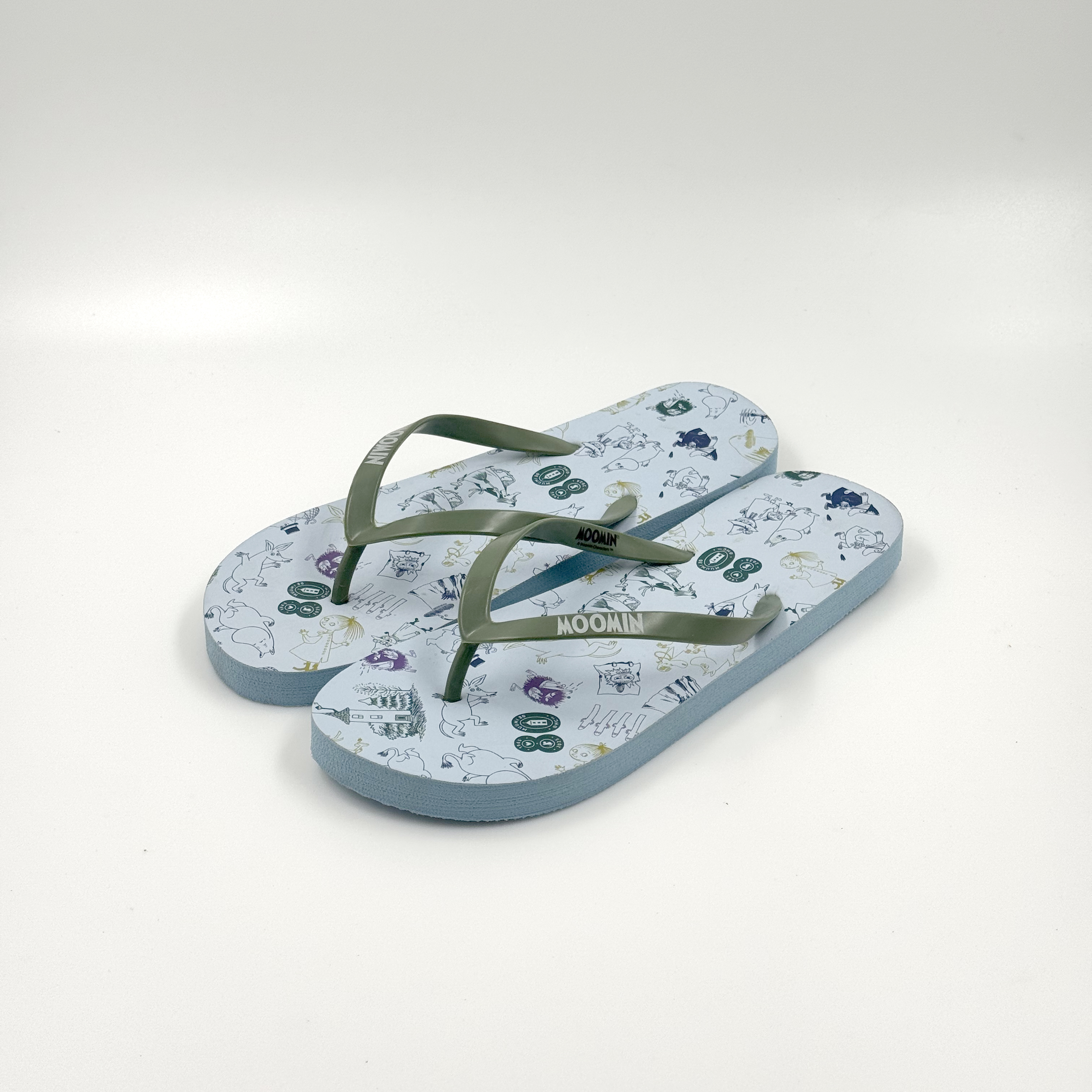 Mujeres Graffiti Cartoon Beach Flip Flop Zapatos 
