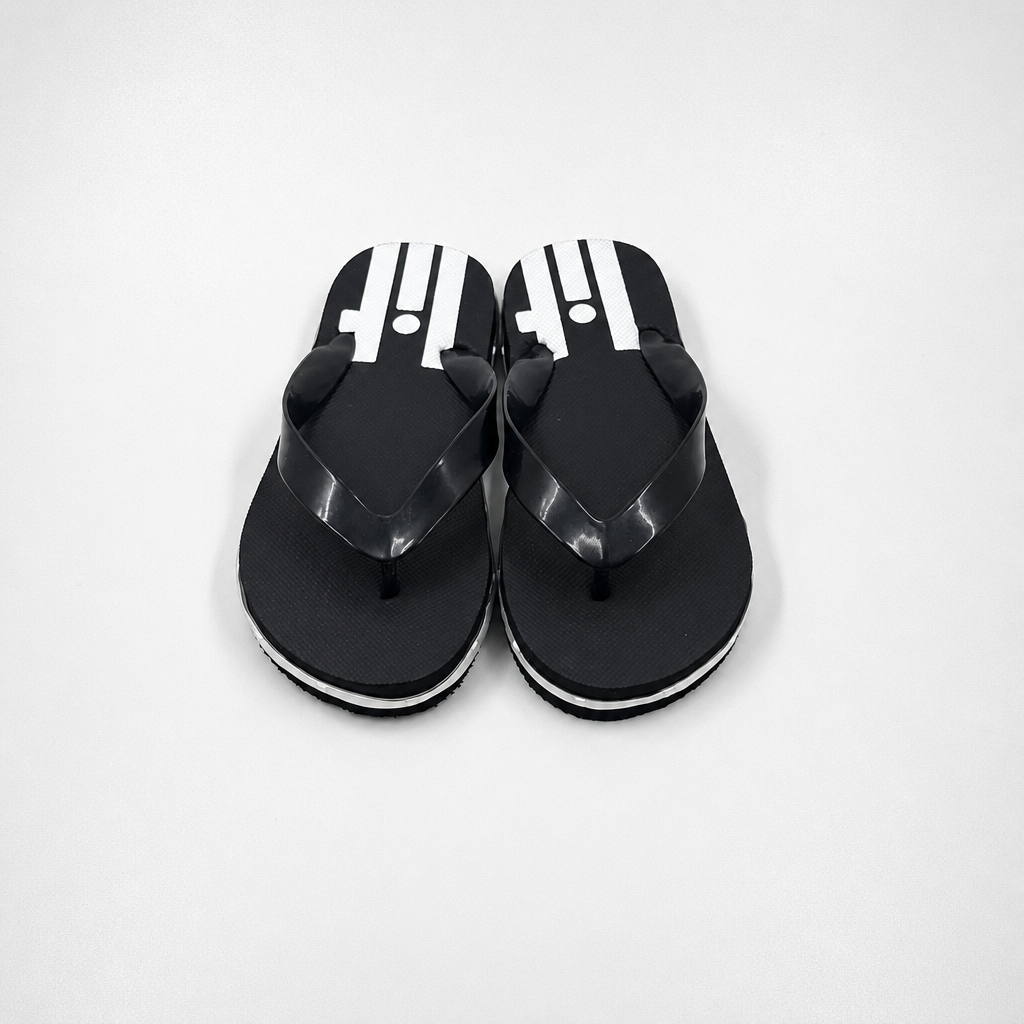Chanclas para niños con luz LED a granel | Sandalias De Verano A Rayas Negras al por mayor