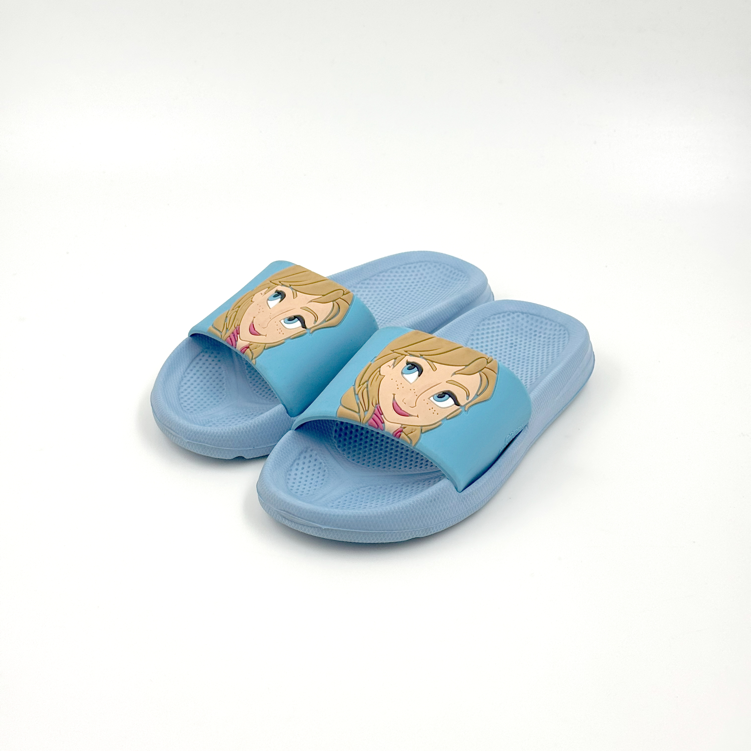 Las sandalias al por mayor de la diapositiva de los niños de la historieta texturizaron los deslizadores del verano con plantilla