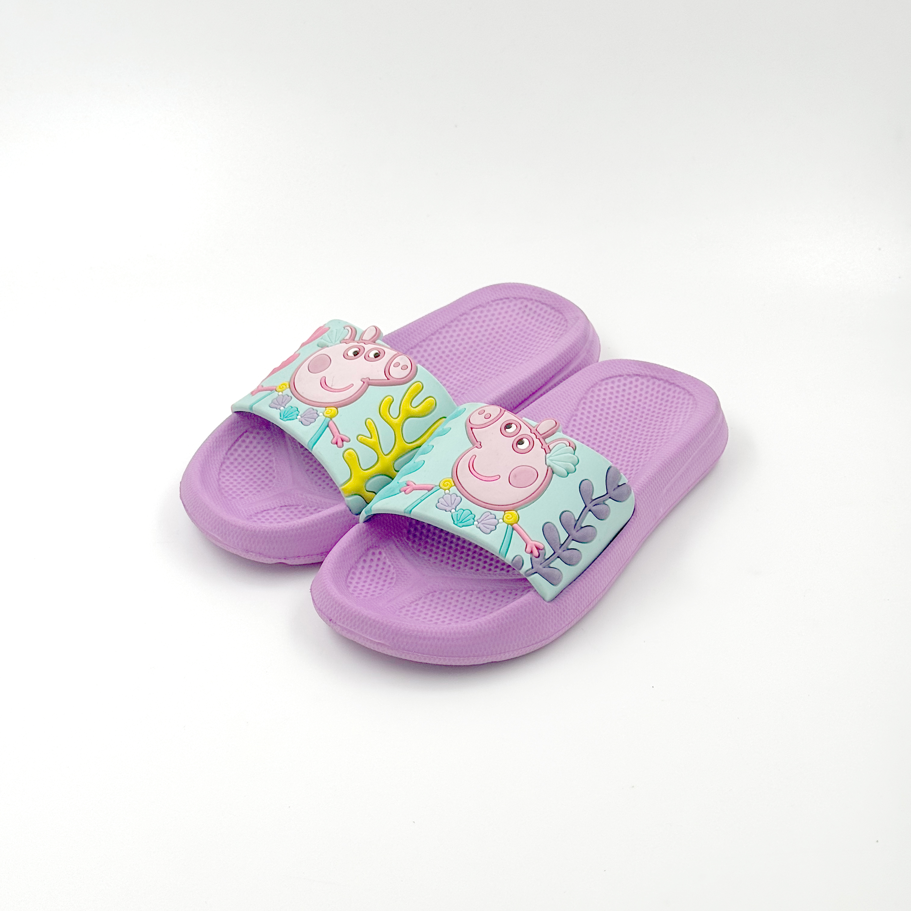 Zapatillas de casa moradas Zapatos Peppa Pig Zapatillas para niños