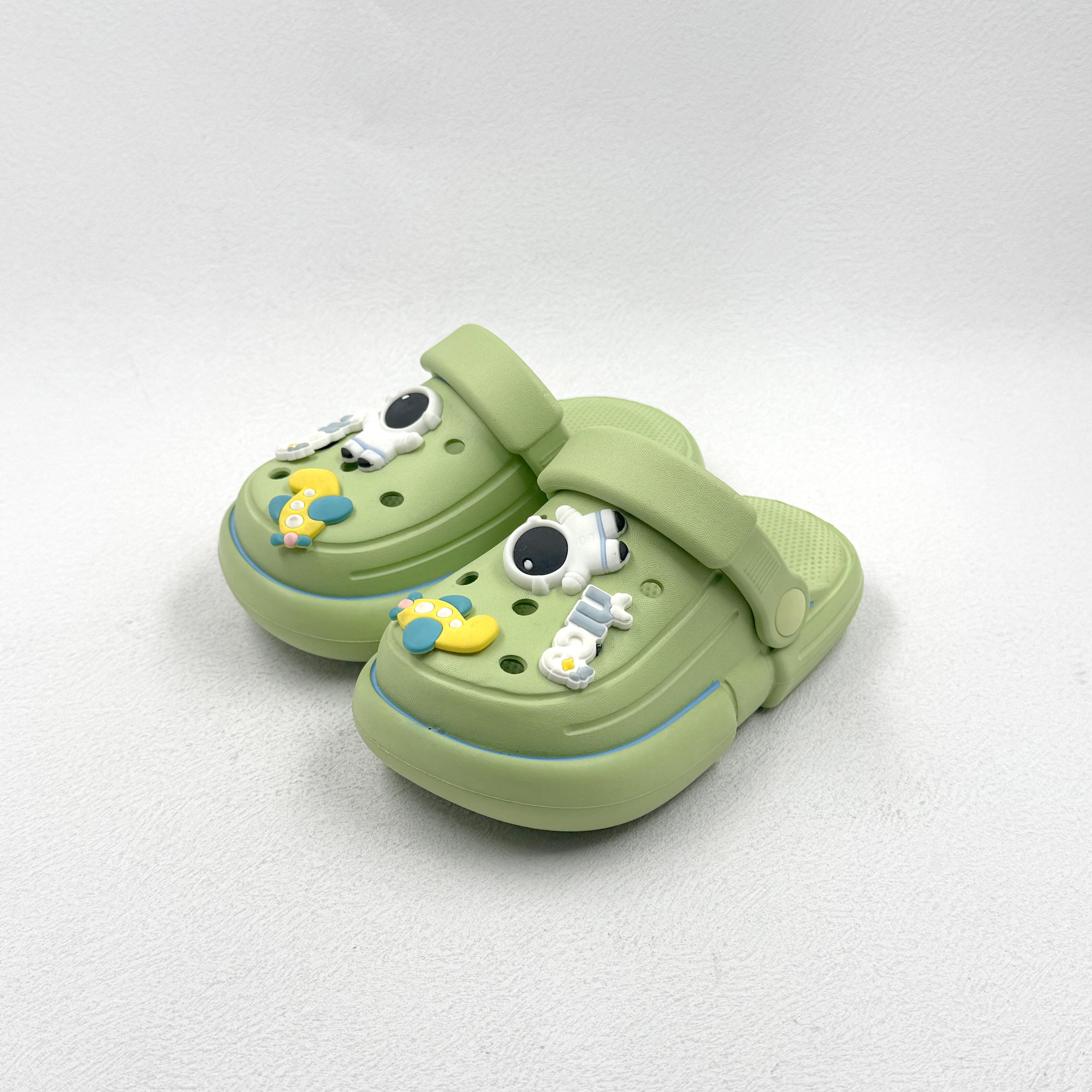 Niño pequeño para chicos menta eva zapatos de jardín sandalia de tobogane 