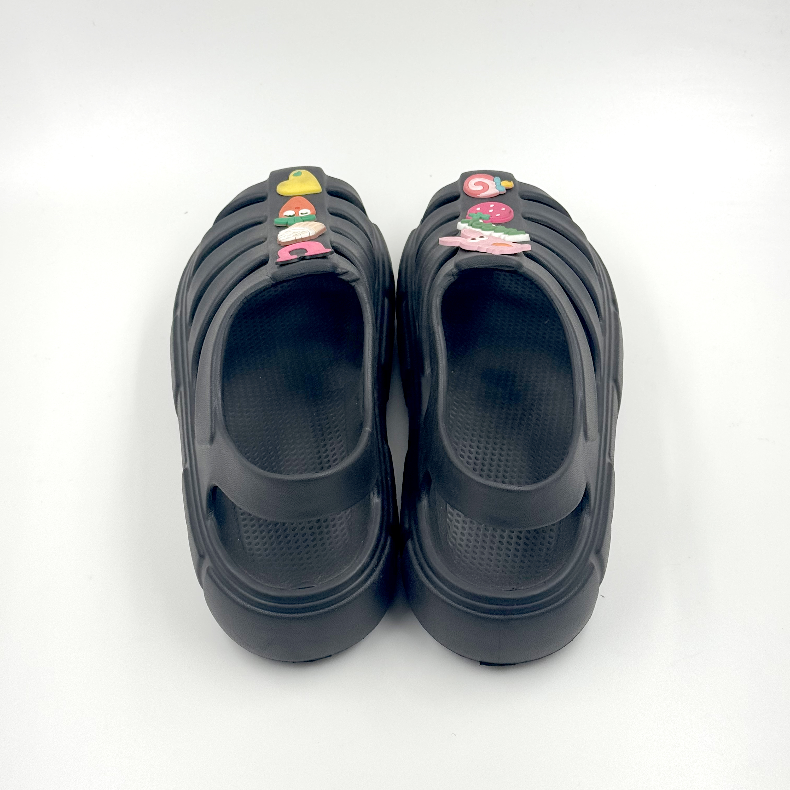 Sandalias de verano cómodas de EVA con diapositivas informales negras para mujer a granel