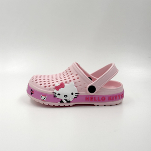 Zuecos de Hello Kitty con tiras en el talón y detalles de personajes al por mayor