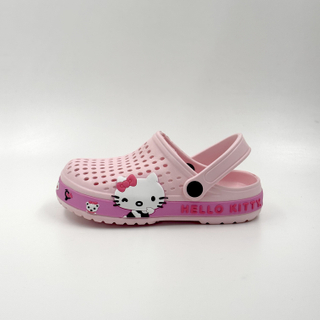 Zuecos de Hello Kitty con tiras en el talón y detalles de personajes al por mayor