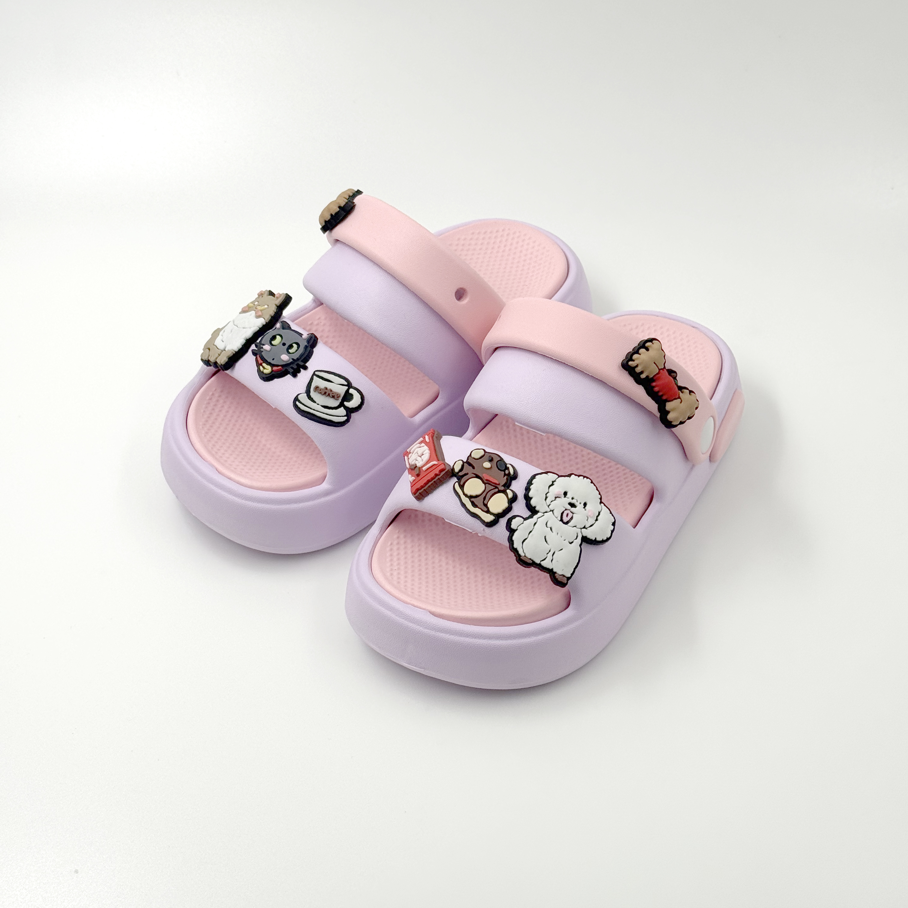 Zapatillas de animales con diseño de decoración de dibujos animados 