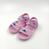 Sandalias deportivas para niños con puntada rosa al por mayor con correa ajustable
