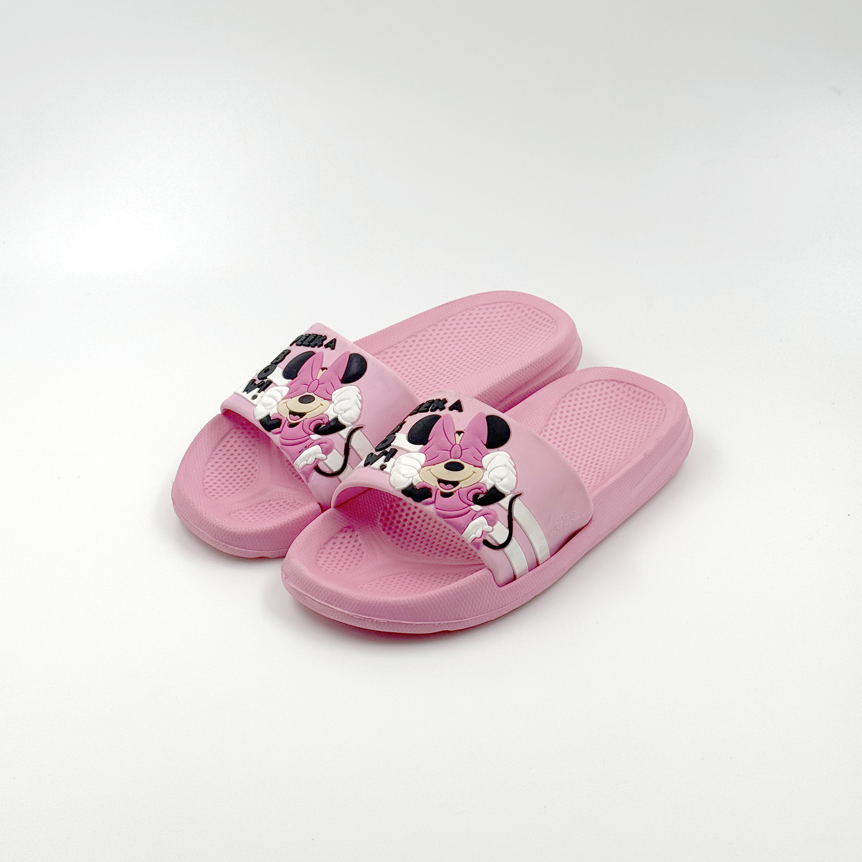 Niños Disney Minnie Pink Bow Slippers