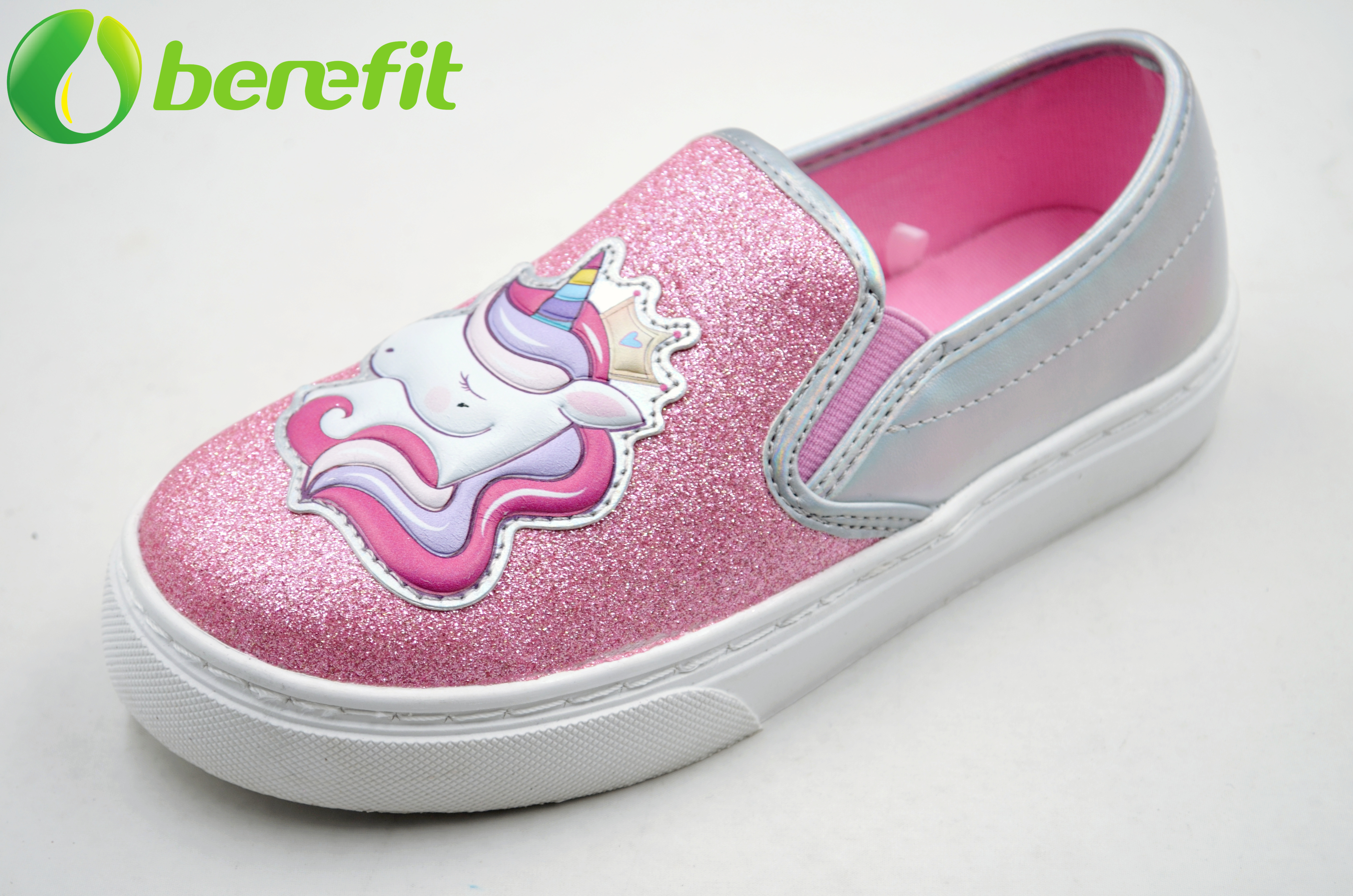 Zapatillas estilo VANS para niña Unicom Pink Glitter