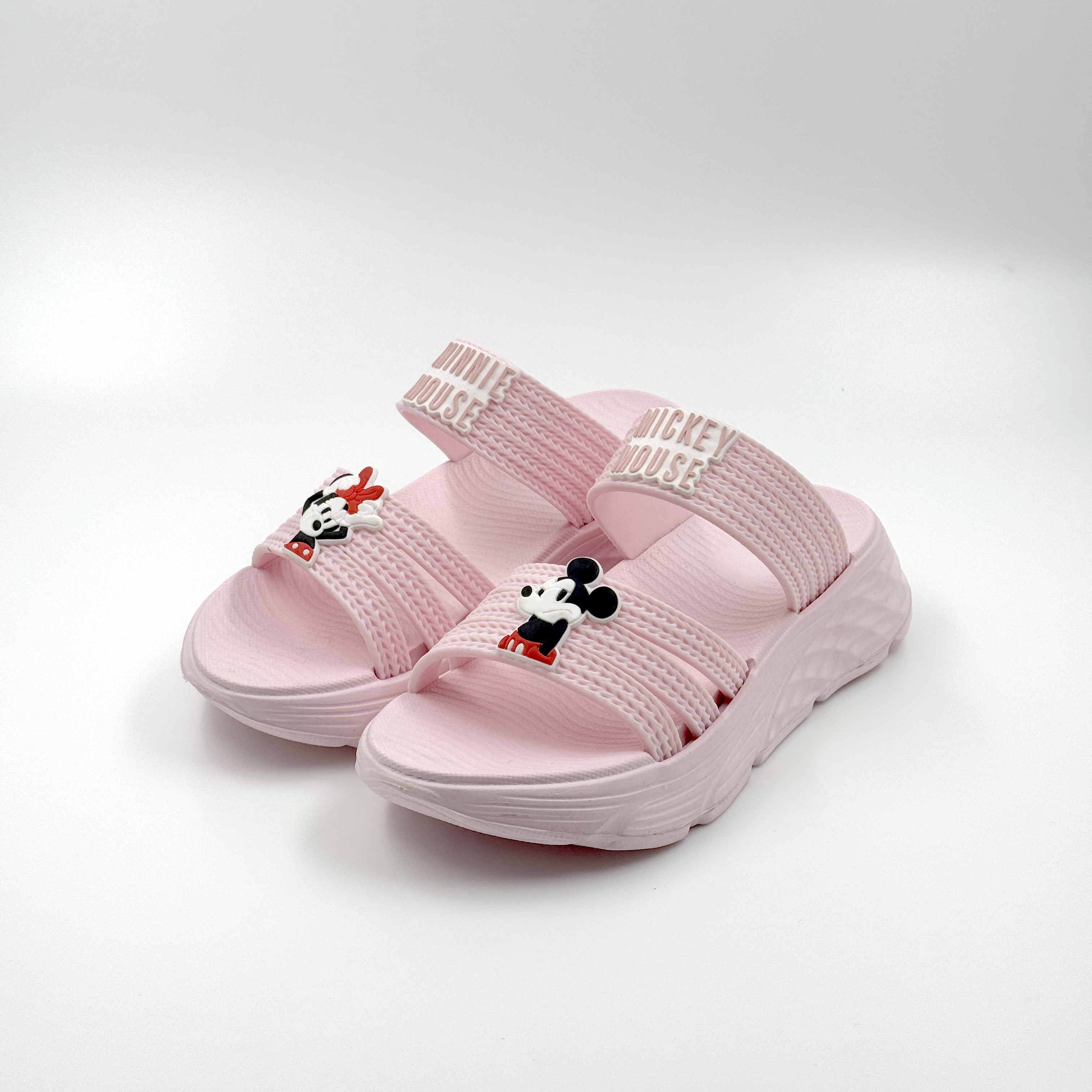 Mujeres Disney Mickey y Minnie Sandalias sin deslizamiento Sandalias cómodas 