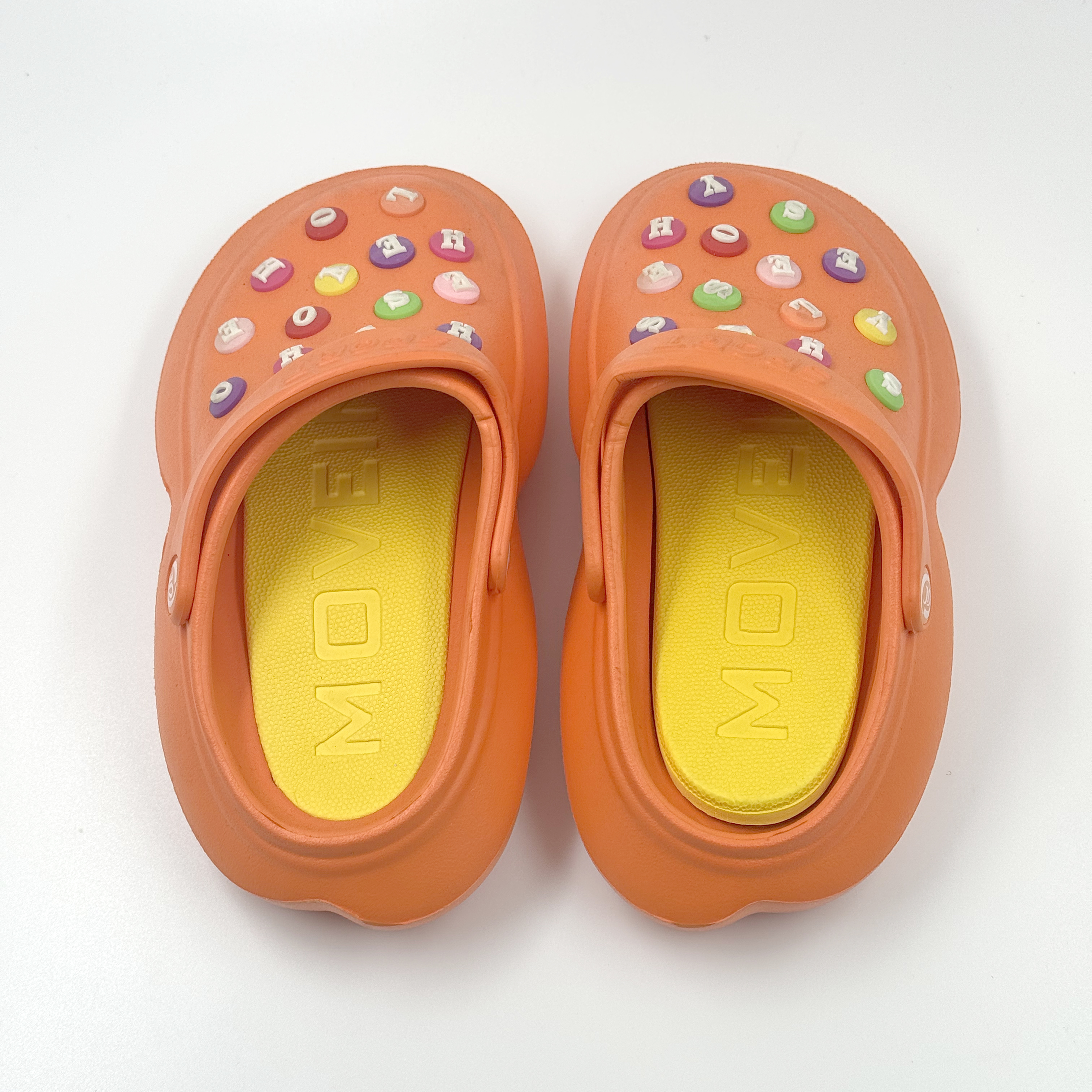 Orange Eva Clogs M&M Shoes Collogs