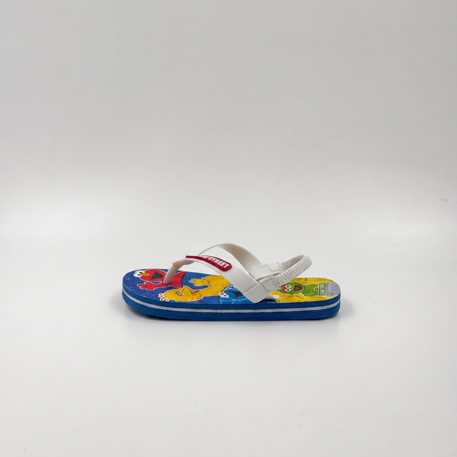 Venta al por mayor de chanclas para niños de Barrio Sésamo con correa trasera elástica