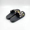 Mujeres zapatillas de flores Sandalias de dibujos animados negros Eva