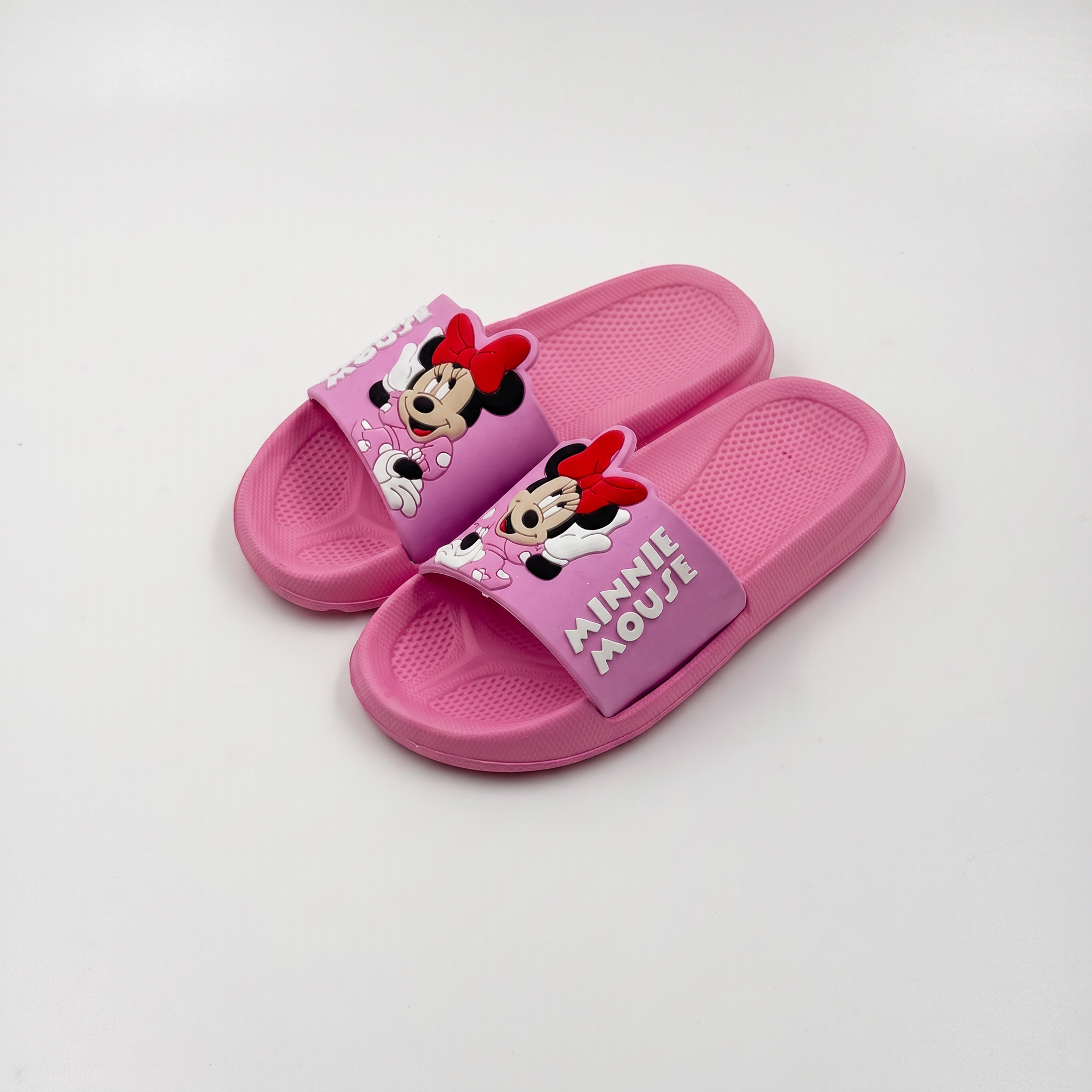 Venta al por mayor Kids Minnie Mouse Slides Pink EVA Sandalias de verano