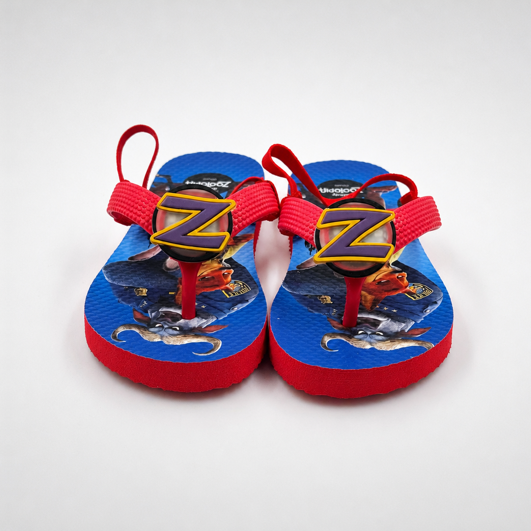 Chanclas para niños Disney Zootopia al por mayor con correa trasera elástica