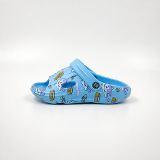 Pantuflas estampadas para niños a granel | Diapositivas De Playa Con Patrón De Gato Para Niños Al Por Mayor