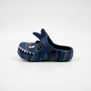 Zuecos de tiburón de camuflaje azul para niños de Bulk con correa de aleta 3D
