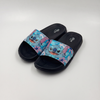 Sandalias de verano de EVA negras con diseño de personaje de puntada para niños de Bulk