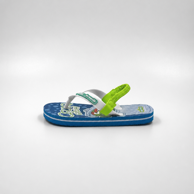 Venta al por mayor Chanclas para niños Oscar The Grouch con correa trasera elástica