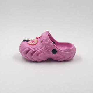 Zuecos de EVA rosa para niños con dijes de postres y dulces de Bulk