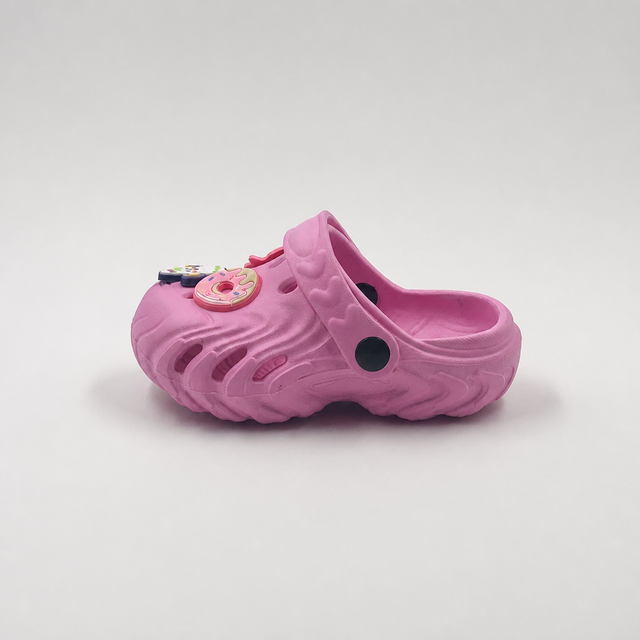 Zuecos de EVA rosa para niños con dijes de postres y dulces de Bulk