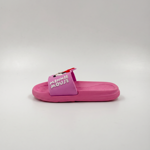Venta al por mayor Kids Minnie Mouse Slides Pink EVA Sandalias de verano