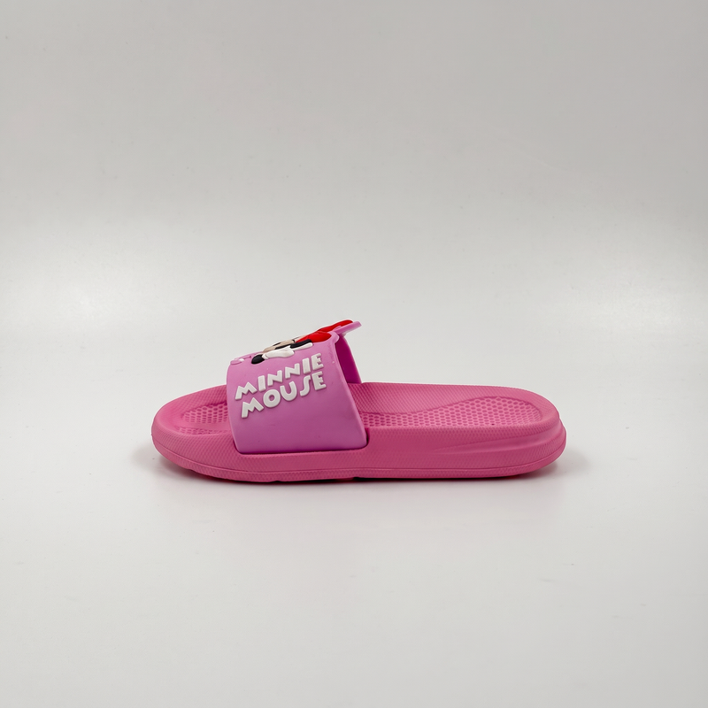 Venta al por mayor Kids Minnie Mouse Slides Pink EVA Sandalias de verano