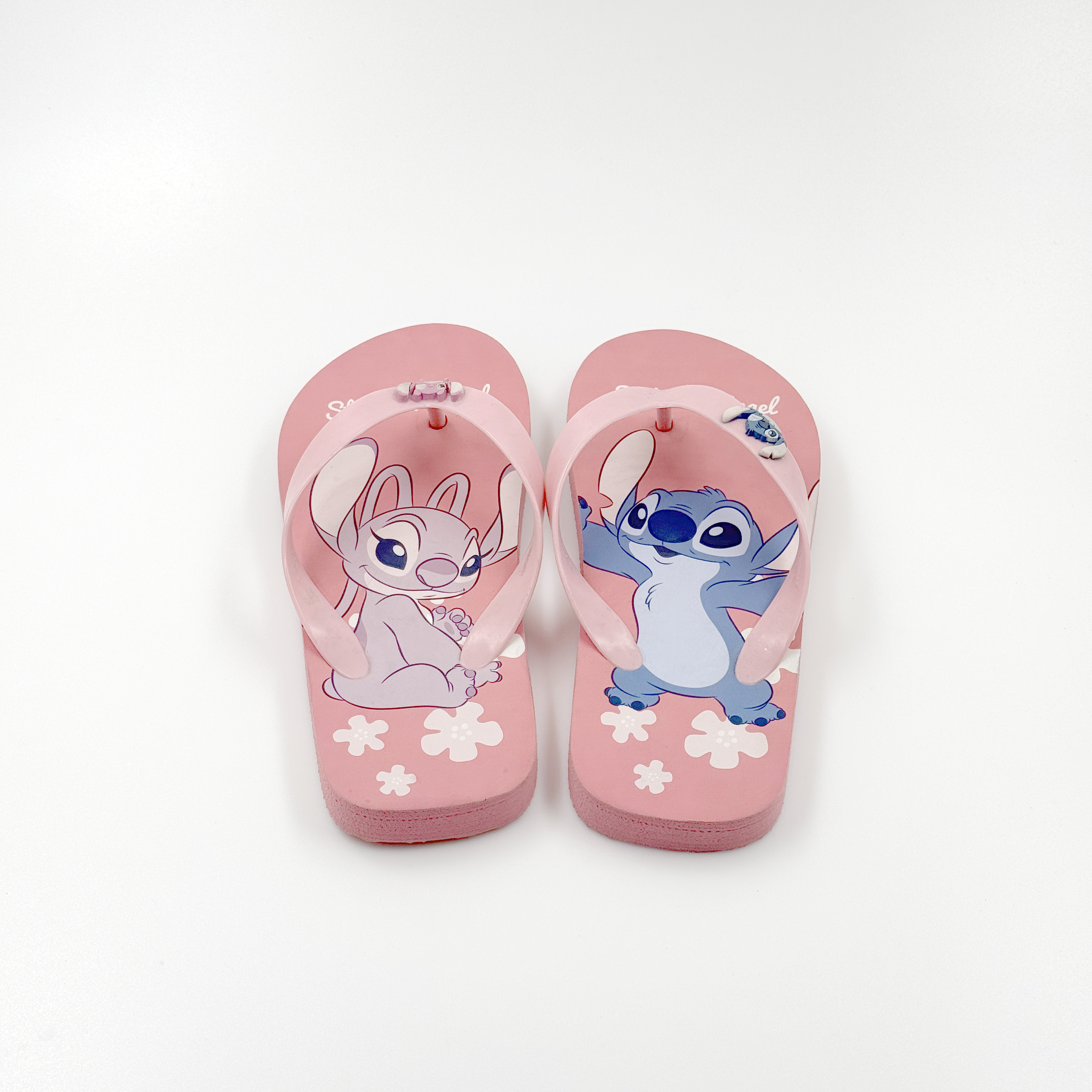 Niños Flip Flip Fleps Stitch On Shoes Stitch Pink
