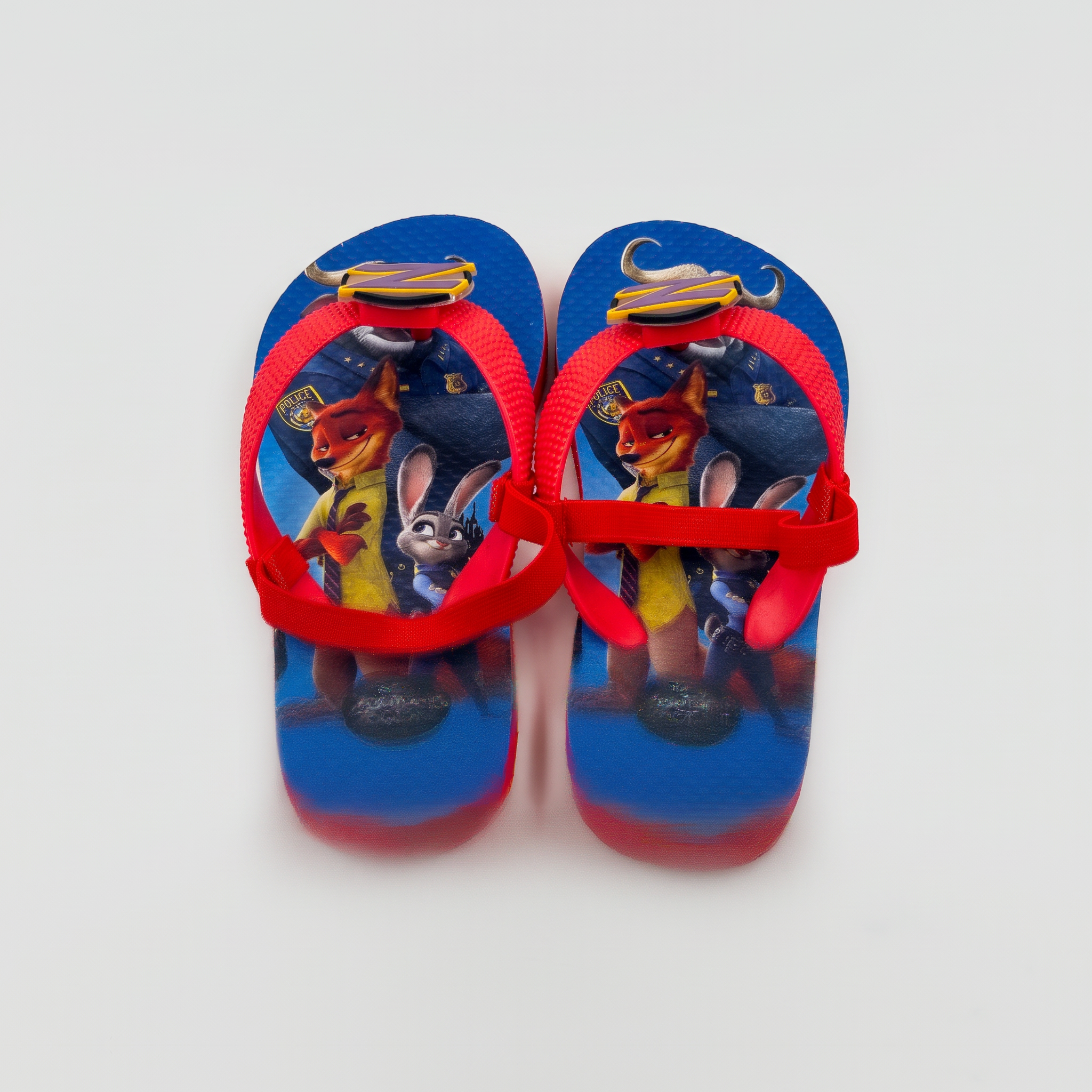 Chanclas para niños Disney Zootopia al por mayor con correa trasera elástica