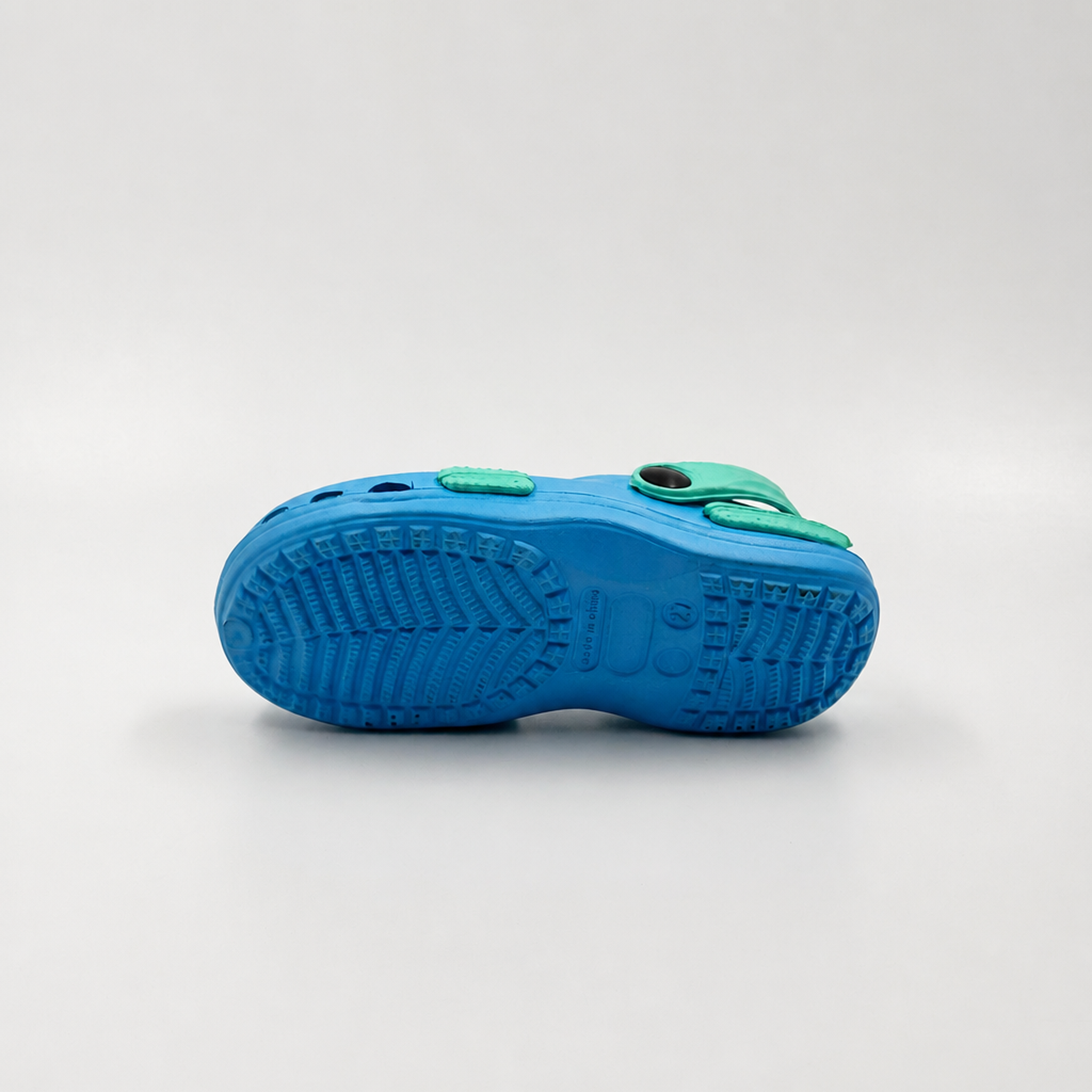 Zuecos de dos tonos para niños al por mayor Zapatos de jardín EVA azules y menta