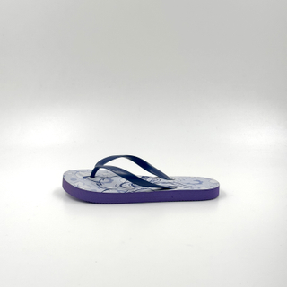 Chanclas para niños con estampado floral azul al por mayor con correas oscuras