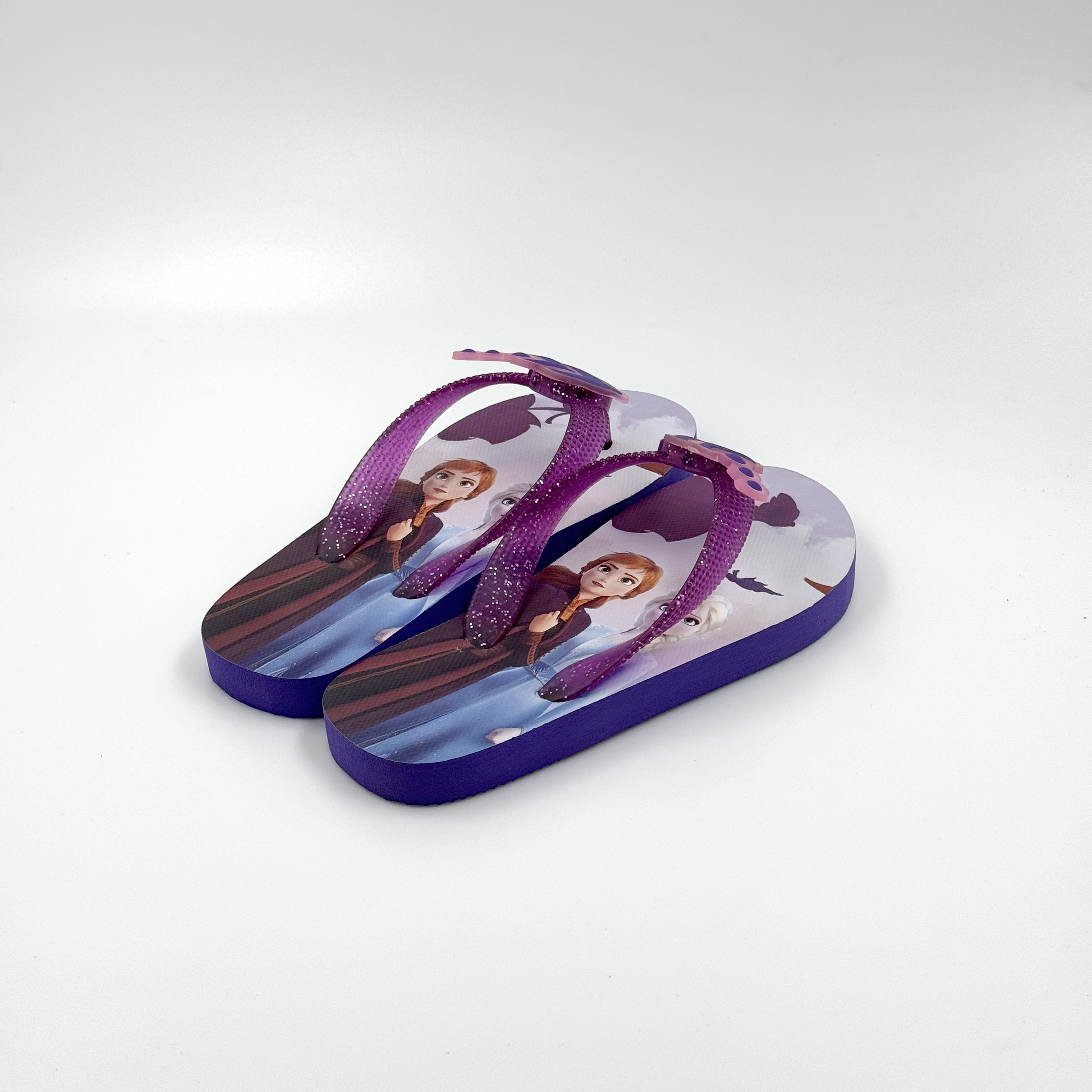 Niños congelados Elsa Anna Light Up Flip Flip Zapatos 