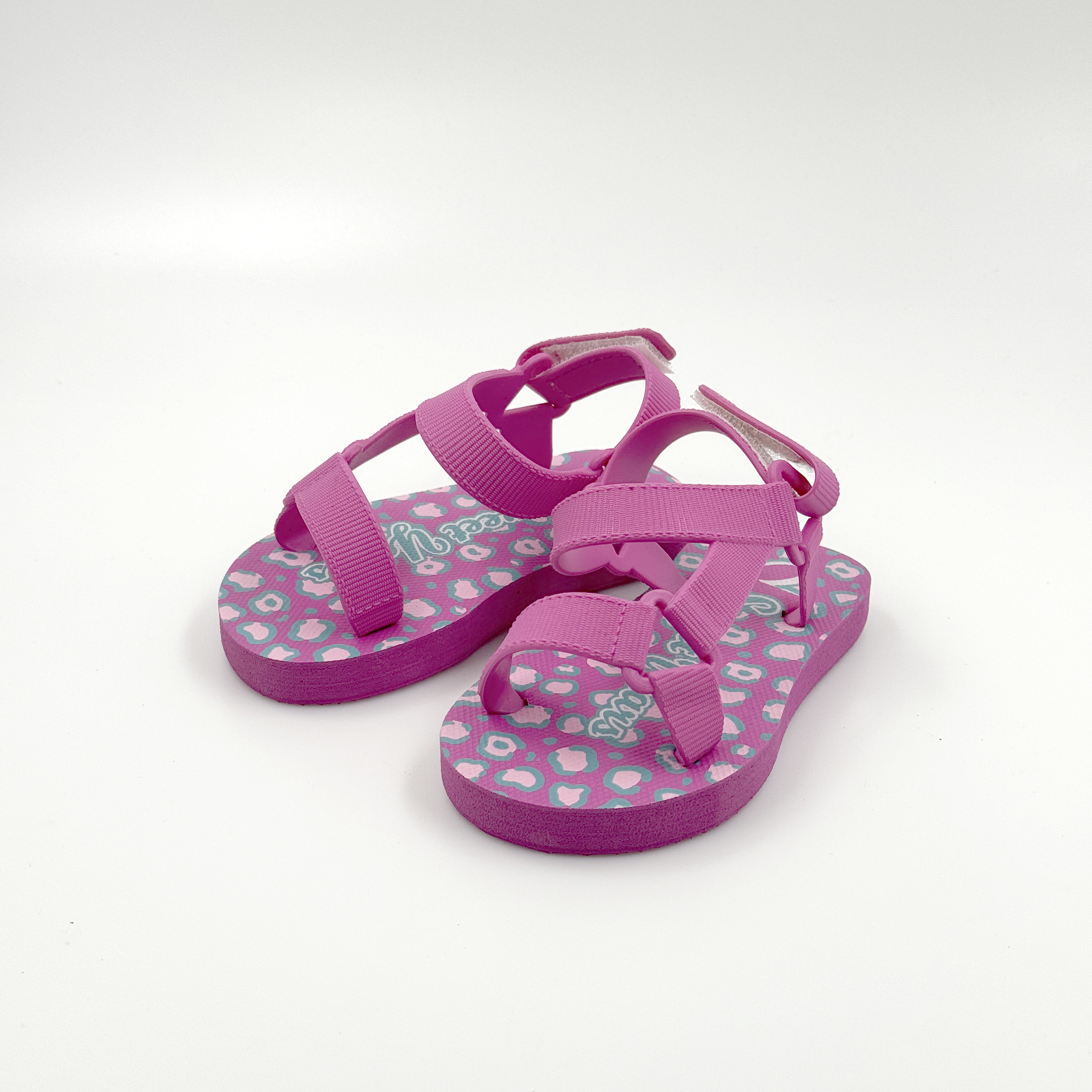 Sandalias de senderismo rosa para niños Fun Flops 