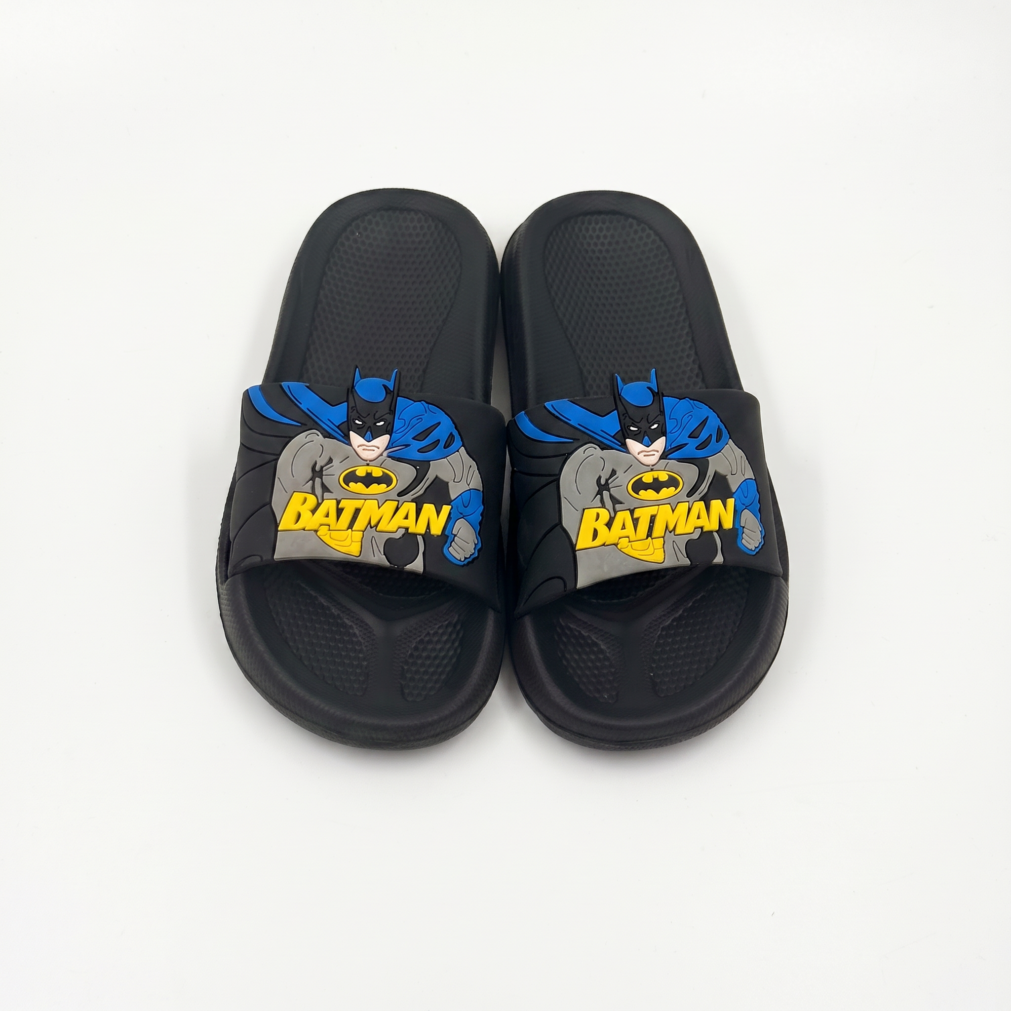 Sandalias deslizantes para niños Batman a granel | Zapatillas De Playa De Personajes Para Niños al por mayor