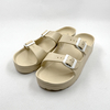 Mujeres Eva Sandalias de hebilla doble Slipper
