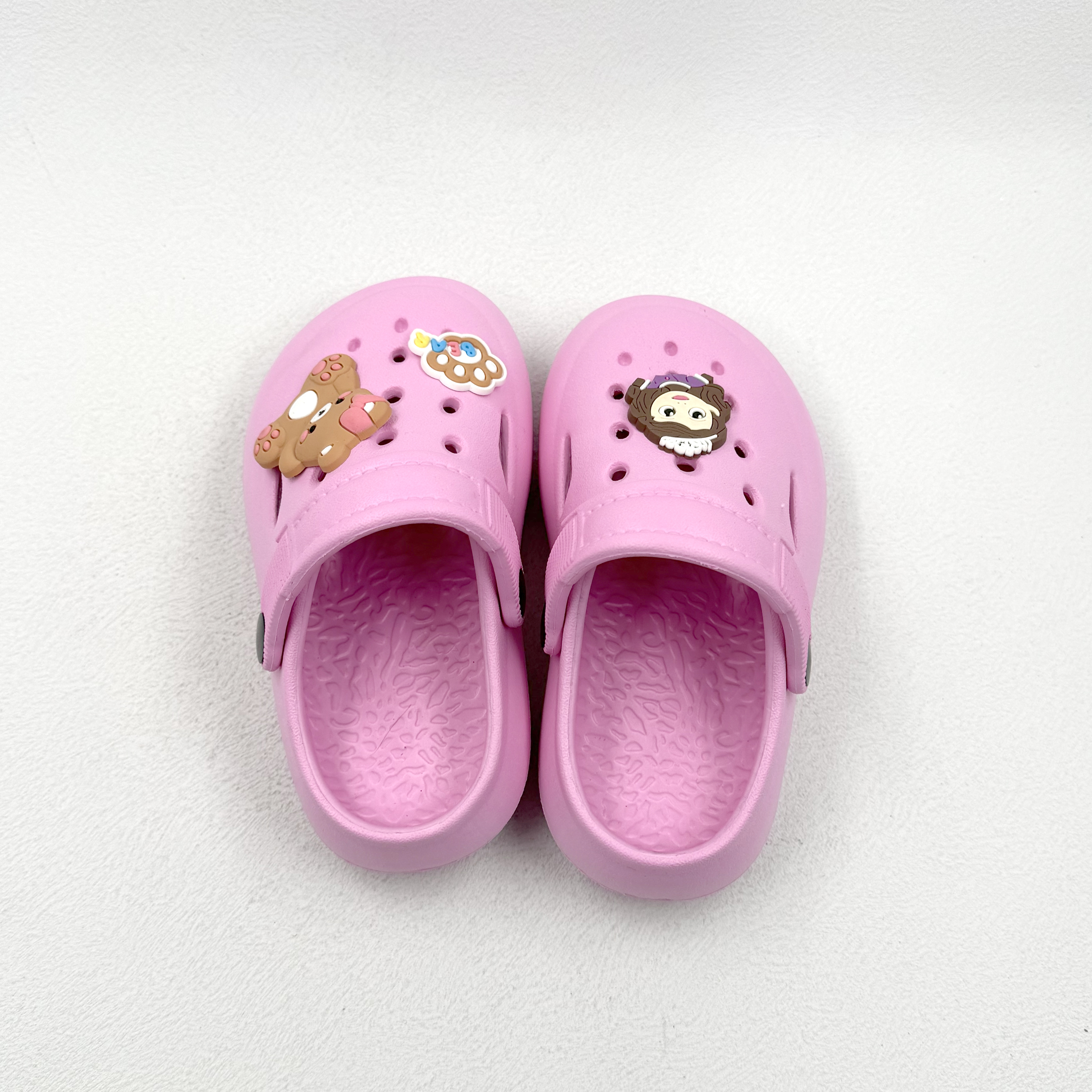 Chicas lindo oso rosa dibujos animados eva jardín de jardín