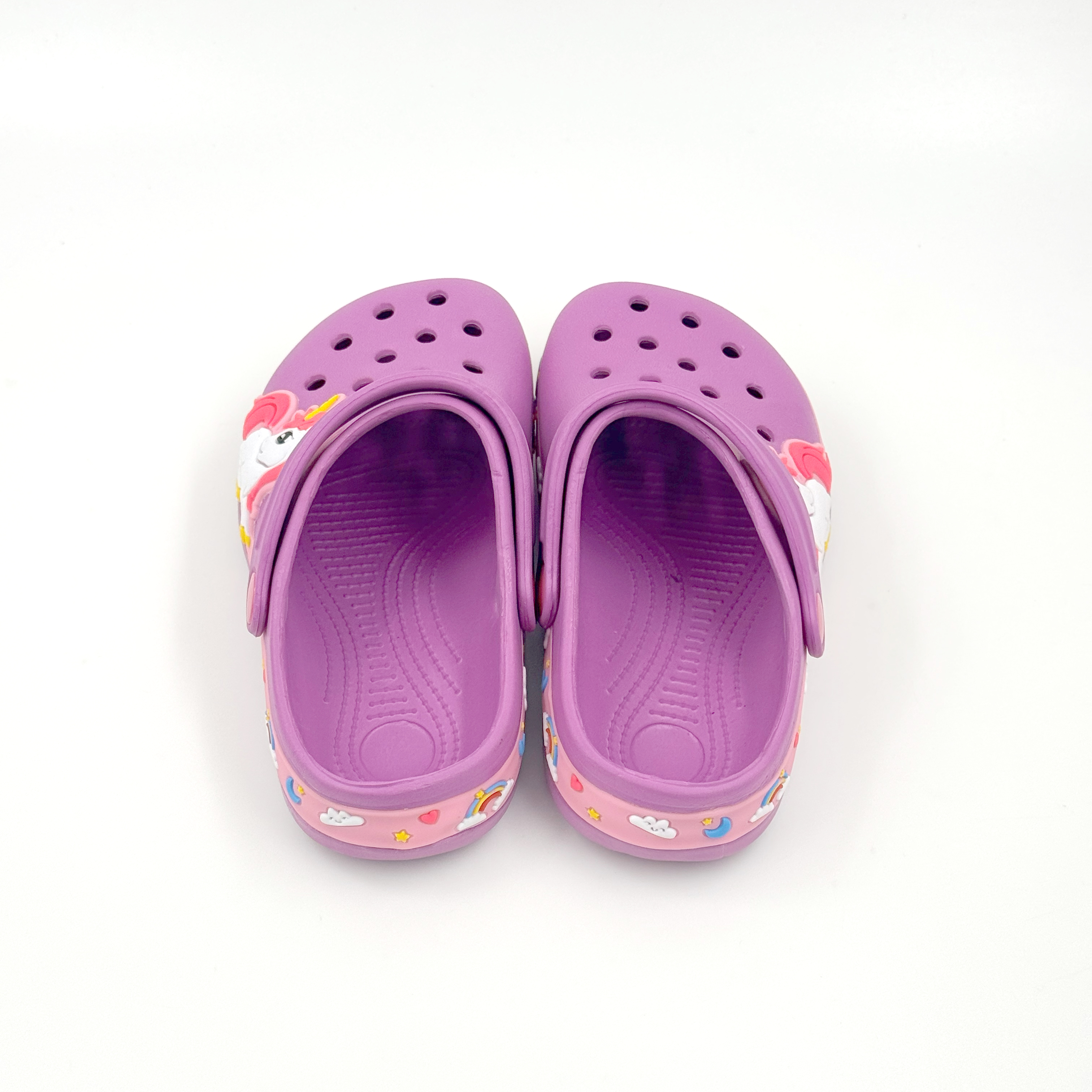Los niños al por mayor del unicornio obstruyen los zapatos ligeros del jardín de EVA