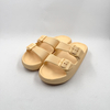 Damas Sandalias de estilo amarillo de Birkenstock Eva con dos hebillas en la parte superior