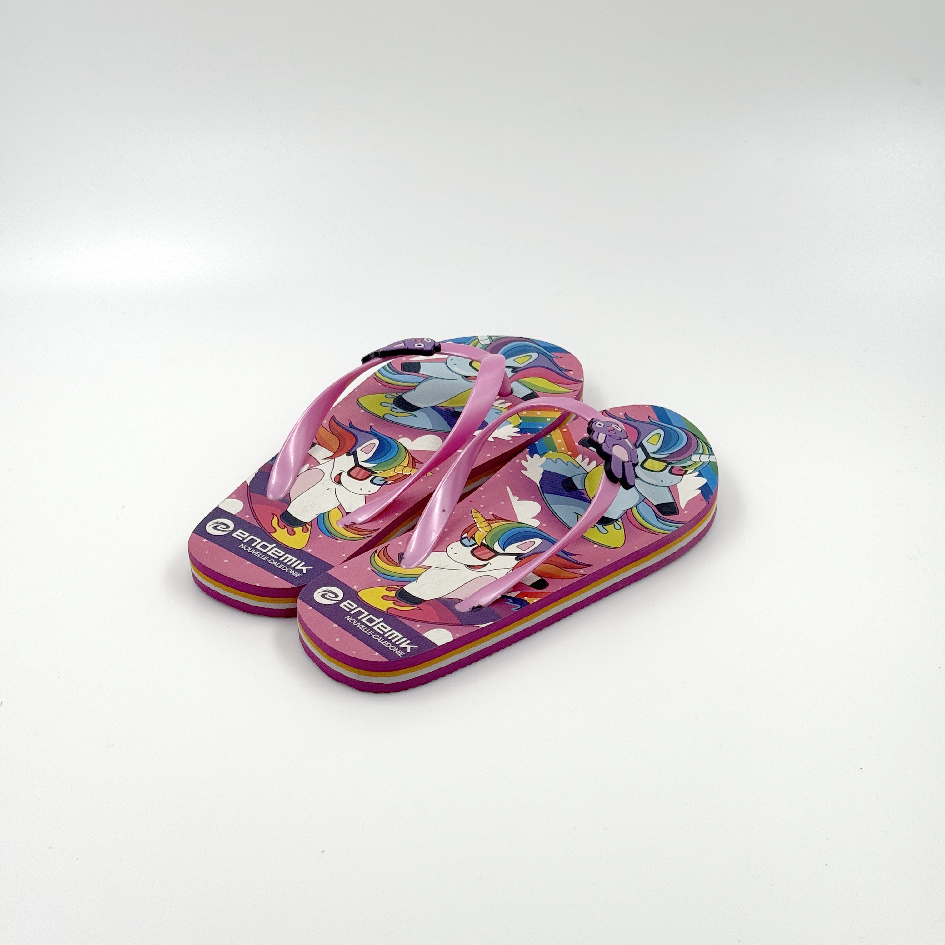 Niños Giros Unicornio de dibujos animados Flip zapatos 