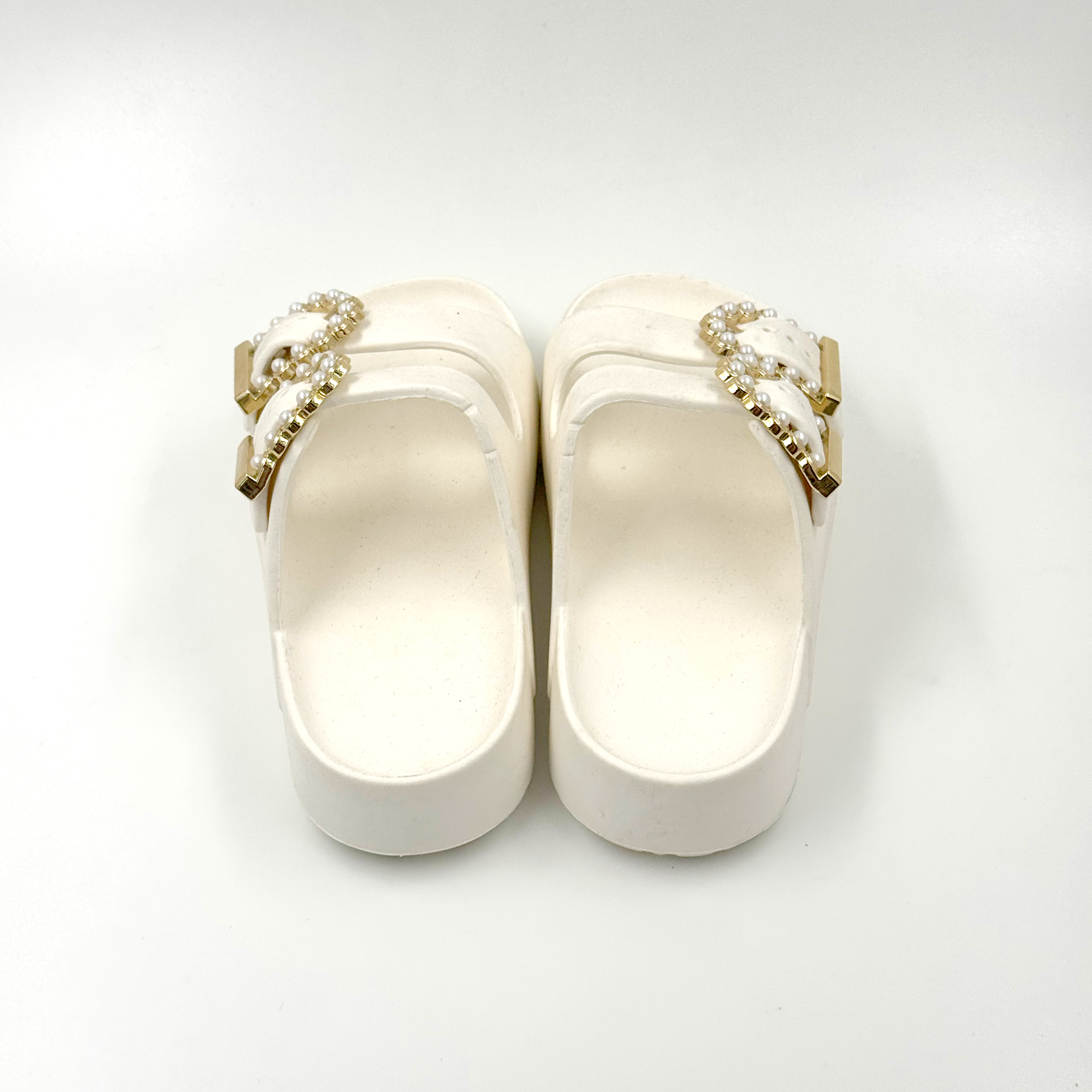 Zapatillas para niños Zapatillas blancas Zapatillas con perlas