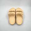 Damas Sandalias de estilo amarillo de Birkenstock Eva con dos hebillas en la parte superior