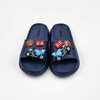 Chanclas azul marino para niños al por mayor con dijes de motocicleta y baloncesto