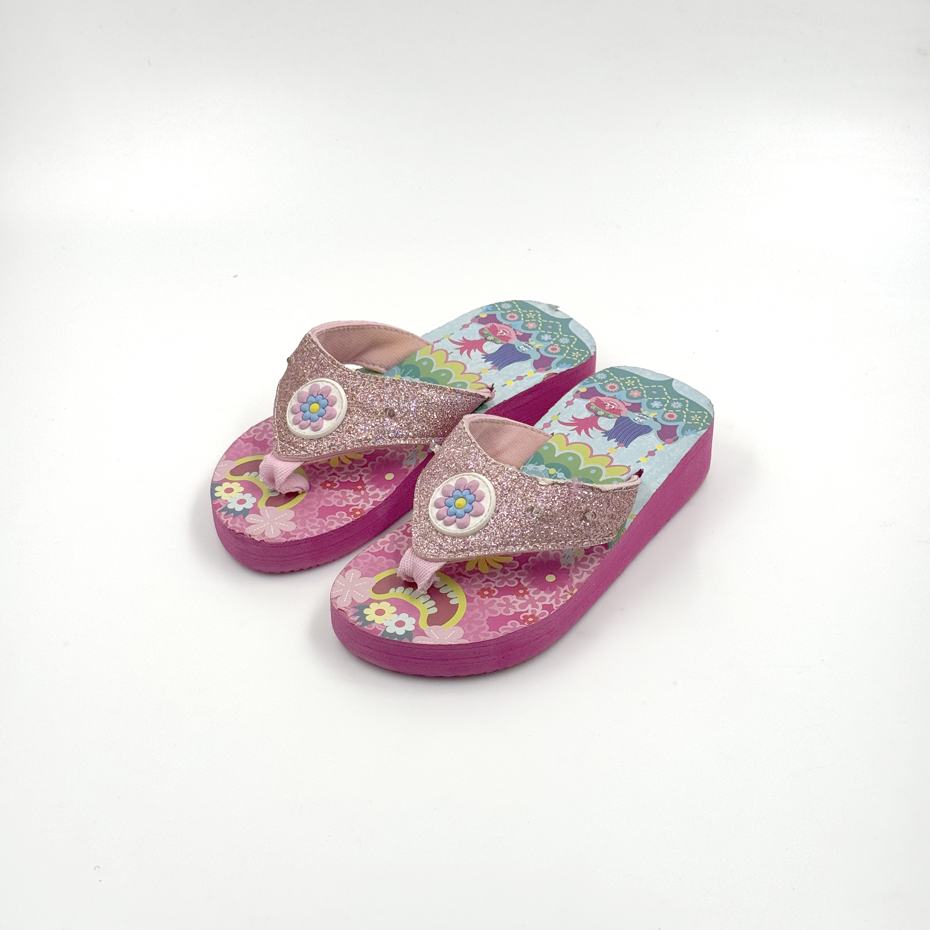 Venta al por mayor Chanclas con luz LED rosa para niños que destellan sandalias de verano
