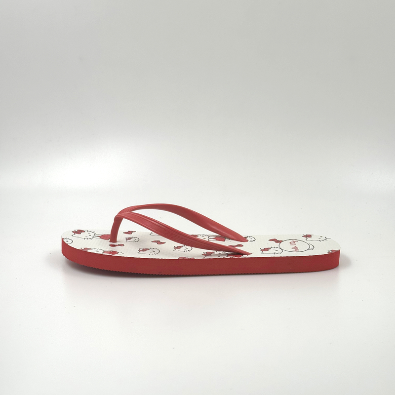 MUJER EN CHANCLAS ZAPATOS HELLO KITTY LINDAS CHANCLAS 